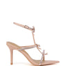 Side View Microdose Nude Sparkle Stiletto Sandal