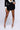 Front View Midnight In Paris Fitted Shorts In Black