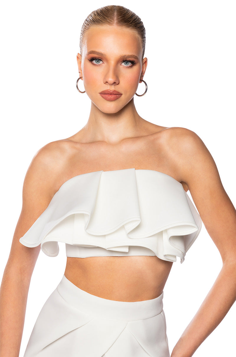 Front View Midsummer Ruffle Top