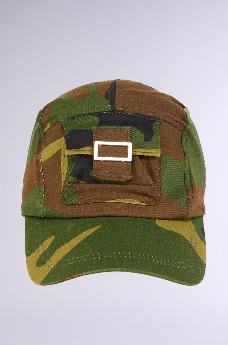 Back View Midtown Camo Hat With Pocket