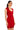 Side View Mila Cap Sleeve Soft Bandage Mini Dress In Red