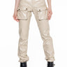 Front View Mila Faux Leather Jogger