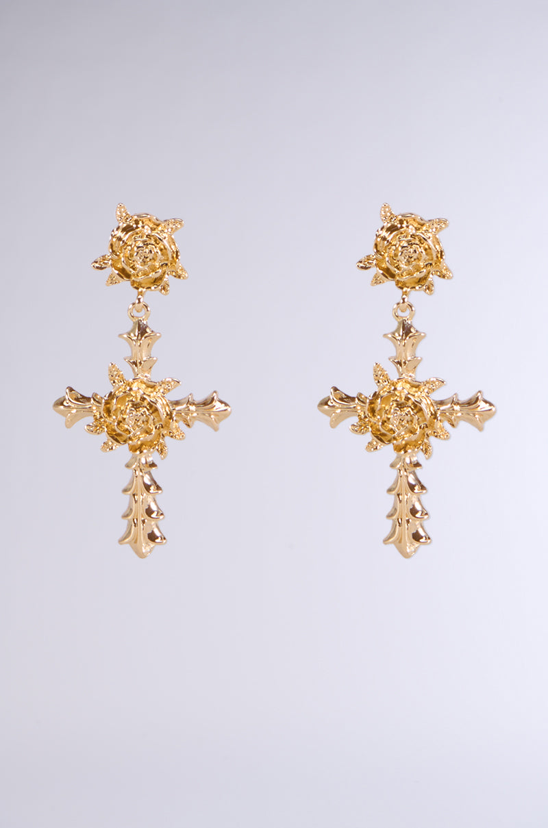 Side View Milan Cross Earring