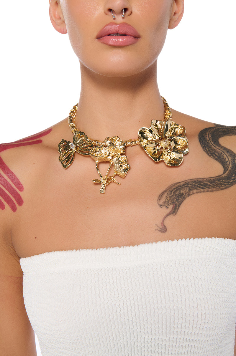 Front View Milan Statement Necklace