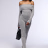 Front View Mind Your Business Knit Jumpsuit