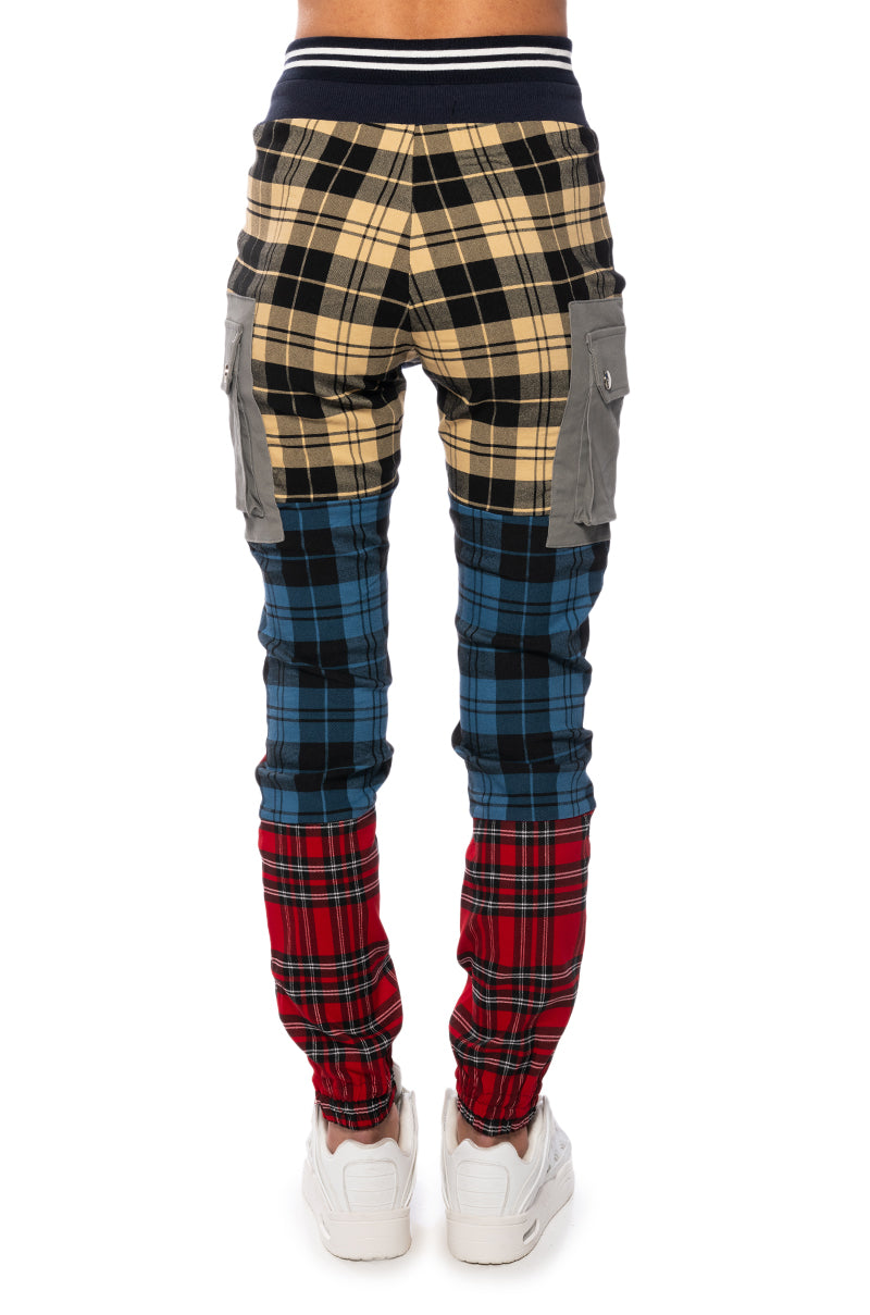 Full View Mind Your Business Multicolor Plaid Pant