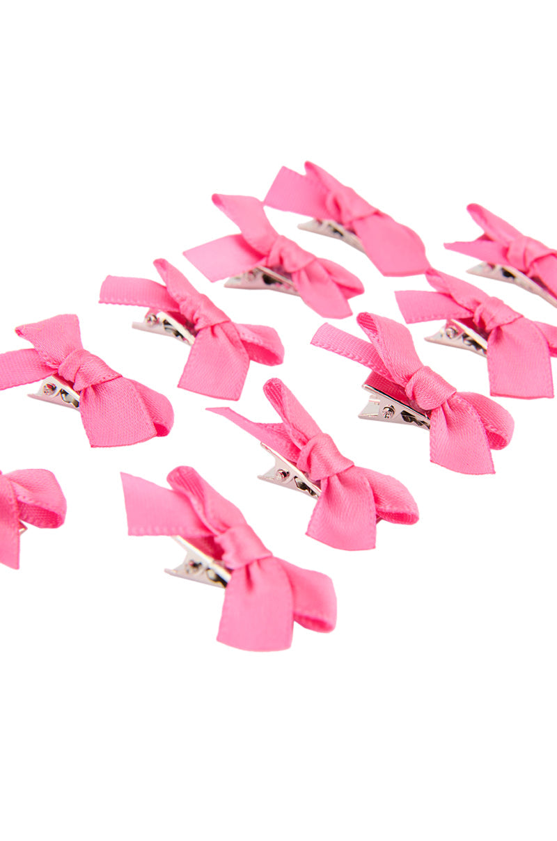 Detail View Mini Bow Hair Clips 2