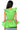 Full View Miss Fashionista Sleeveless Ruffle Peplum Blouse In Green