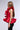 Full View Miss Fashionista Sleeveless Ruffle Peplum Blouse In Red