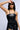 Side View Miss Kelly Faux Leather Halter Neck Corset Top