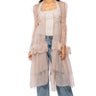 Front View Miss Madam Mesh Ruffle Maxi Duster