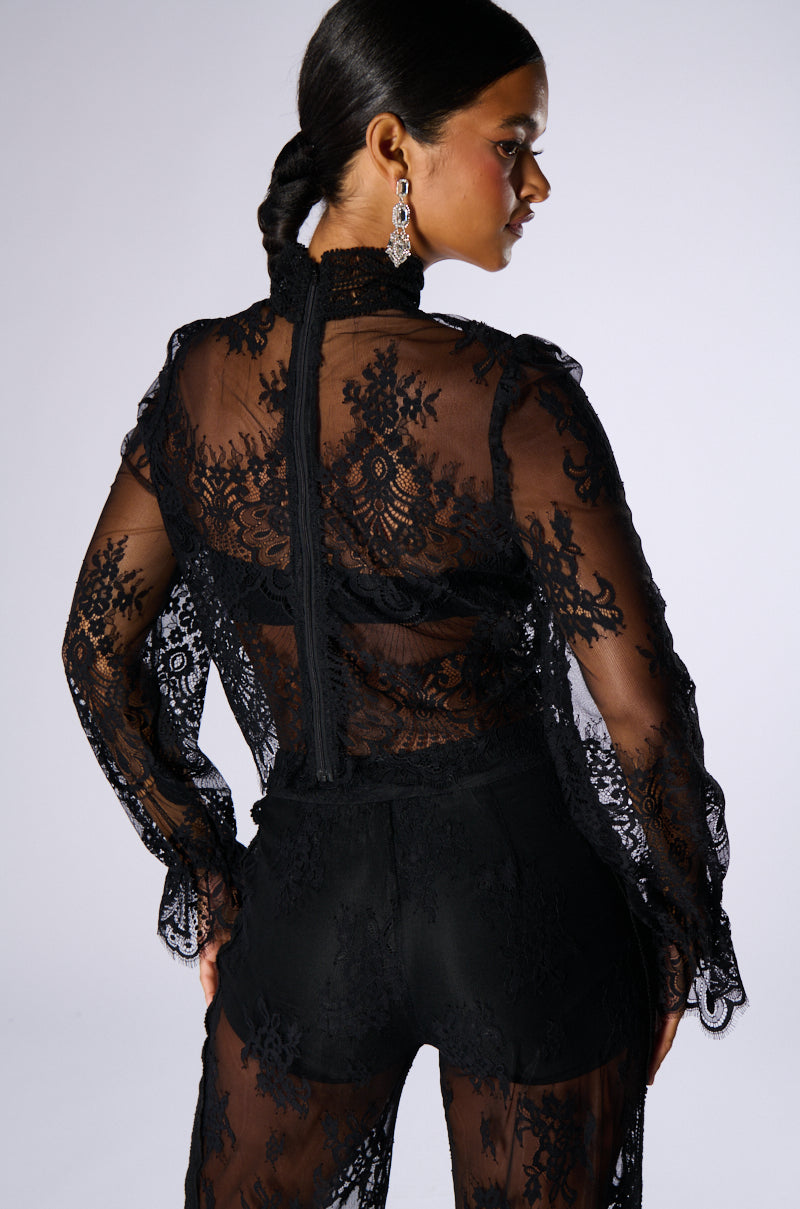 Full View Miss Me Yet Lace Blouse
