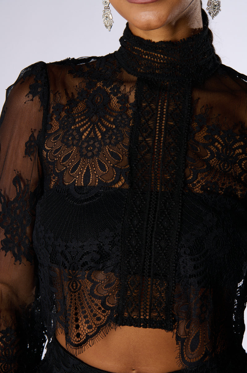 Extra View Miss Me Yet Lace Blouse