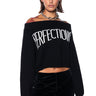 Front View Miss Perfection Off The Shoulder Sweater