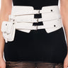 Front View Miss Thing Faux Leather Waist Belt