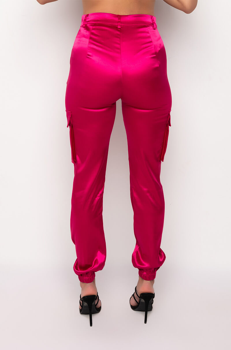 Full View Mission Impossible Satin Cargo Jogger Pants 4