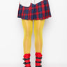 Front View Mix It All Pleated Mini Skirt