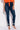 Front View Model Off Duty High Rise Stretchy Skinny Jeans