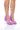 Front View Mojito Mami Feather Strappy Sandal In Purple