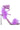 Back View Mojito Mami Feather Strappy Sandal In Purple