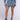 Front View Money Signs Denim Mini Skirt