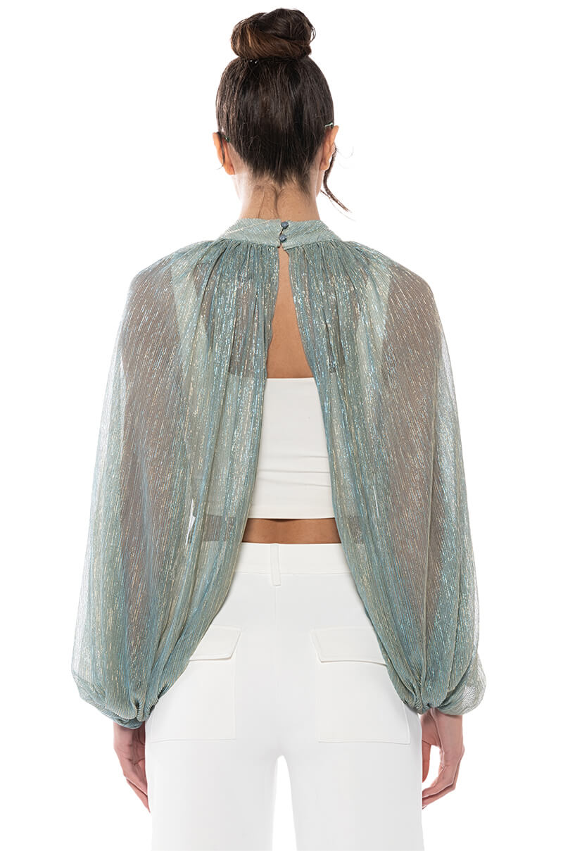 Extra View Monica Sheer Overlay Blouse 5