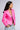 Back View Monsieur Flores Neon Pink Moto Jacket