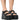 Front View Monster Jam Flatform Sandal In Black