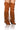 Front View Montana Thigh High Suede Fringe Western Boot In Camel