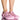 Front View Moon Walk Flat Slip On In Pink