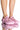 Front View Moon Walk Flat Slip On In Pink