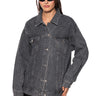 Front View Moonlight Serenade Rhinestone Denim Jacket