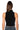 Detail View Mora Mock Neck Mesh Top In Black