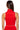 Extra View Mora Mock Neck Mesh Top In Red