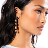 Front View More Glamour Gemstone Drop Earring