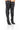 Front View Motofox Stiletto Over The Knee Boot In Black Denim