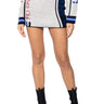 Front View Motor Club Knit Mini Skirt