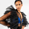 Front View Moulin Rouge Mesh Bomber Jacket