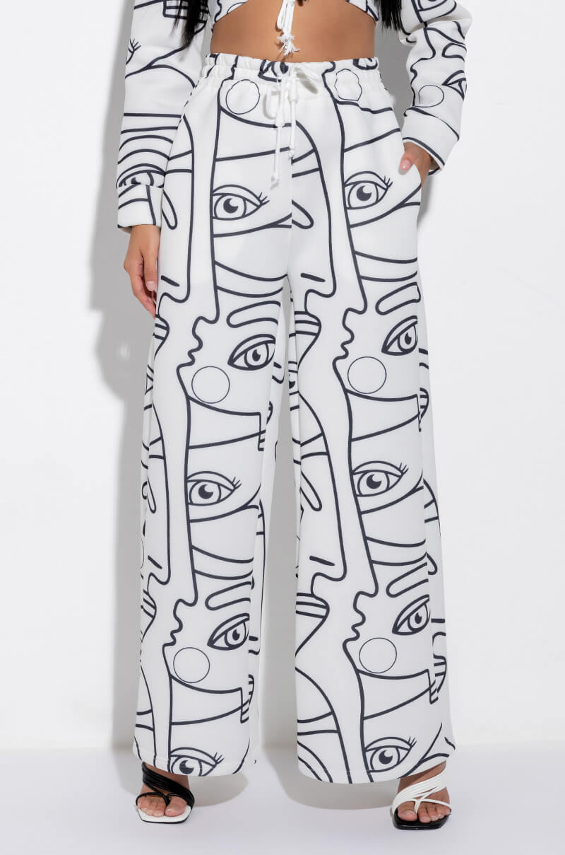 Front View Multi Face Scuba Sweatpant