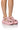 Front View Mumu Flatform Clog In Pink