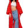 Front View Music To Me Floral Kimono Duster