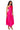 Side View Must Be Love Pleated One Shoulder Maxi Dress In Neon Pink