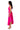 Detail View Must Be Love Pleated One Shoulder Maxi Dress In Neon Pink