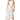 Front View Must Be Love Pleated One Shoulder Midi Dress In White