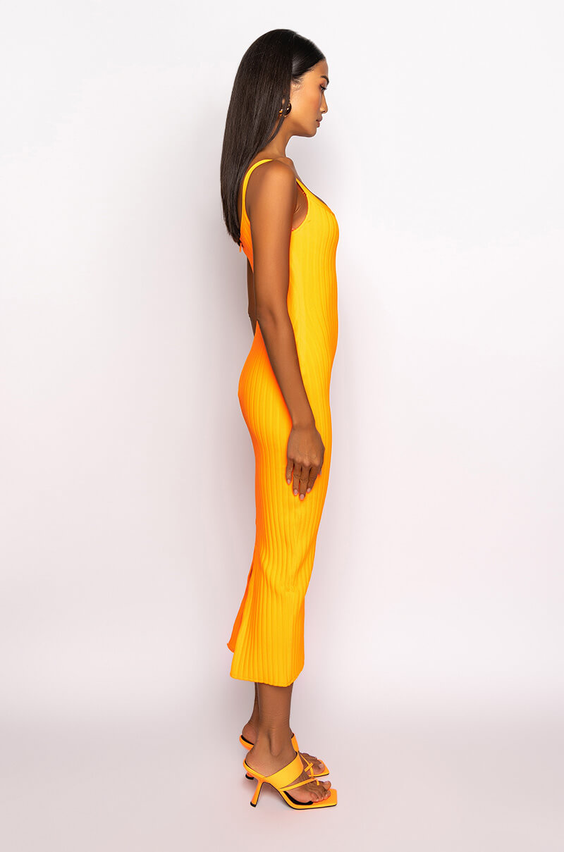 Back View My All Bandage Midi Dress