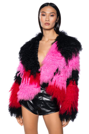 MY BEYDAY COLORFUL REAL MOHAIR JACKET – AKIRA