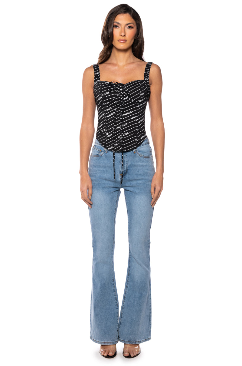 Extra View My Business High Rise Flare Jeans