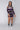 Full View My Good Side Cold Shoulder Mini Dress With Hood in Purple Multi