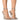 Front View My Type Embellished Pvc Stiletto Sandal In Silver