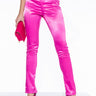 Front View My Valentine Satin Skinny Pant